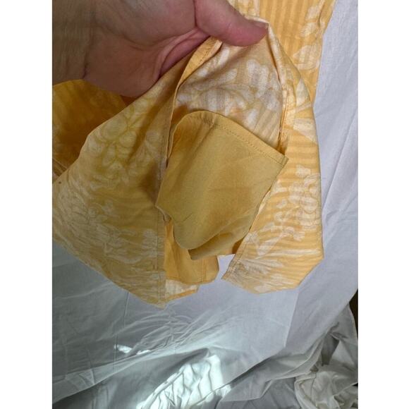 Universal Thread Yellow Striped Seersucker Boho Midi Dress with Pockets Size XXL - Picture 7 of 8